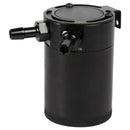 Baffled Aluminum Oil Catch Can 2 Port Oil Catch Tank Reservoir Universal
