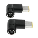 Heavy Duty 7.9mm x 0.9mm DC Jack Female to Square Elbow Plug For Lenovo