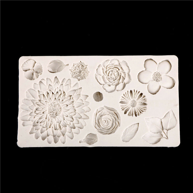 Flower Silicone mold fondant mold cake decorating tools chocolate gumpaste.ES