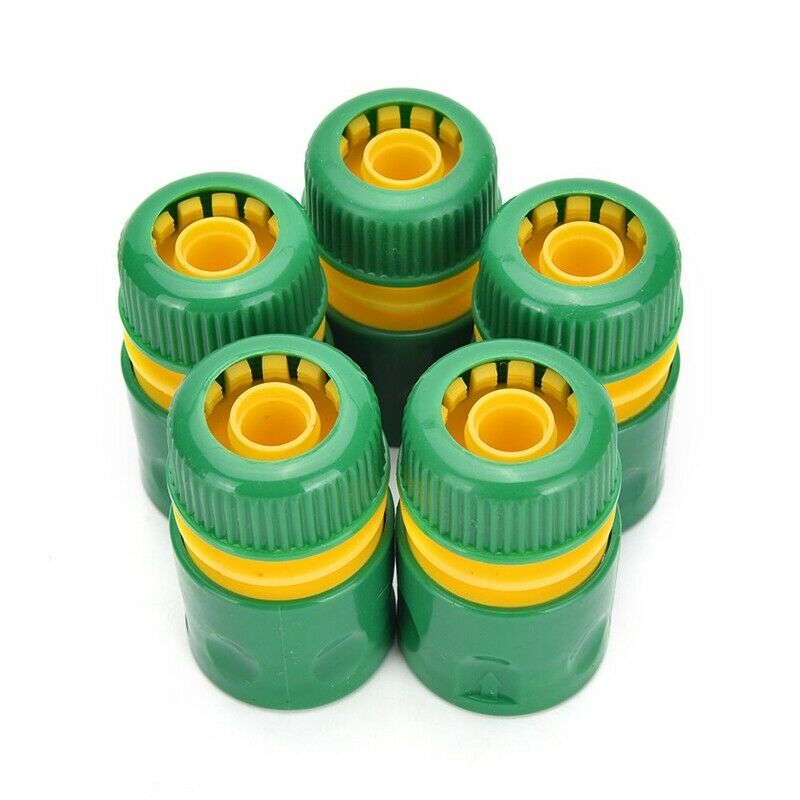5Pcs 34Mm 1/2 Inch Hose Pipe Fitting Set Quick Yellow Water Connector Adapt