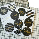 60pcs thank you love you Adhesive Baking sealing label For Party Gift Bag Decorï¼