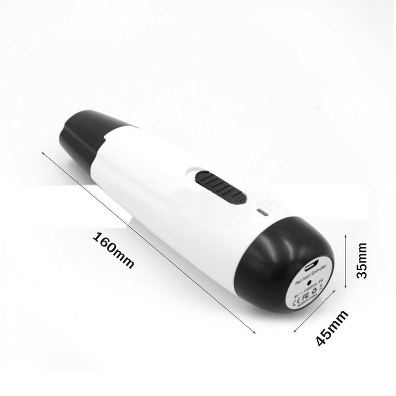Professional Pet Dog Cat Nail Trimmer Grooming Tool Grinder Clipper USB