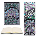 DIY Peafowl Special Shaped Diamond Painting 50 Pages A5 Notebook Sketchbook