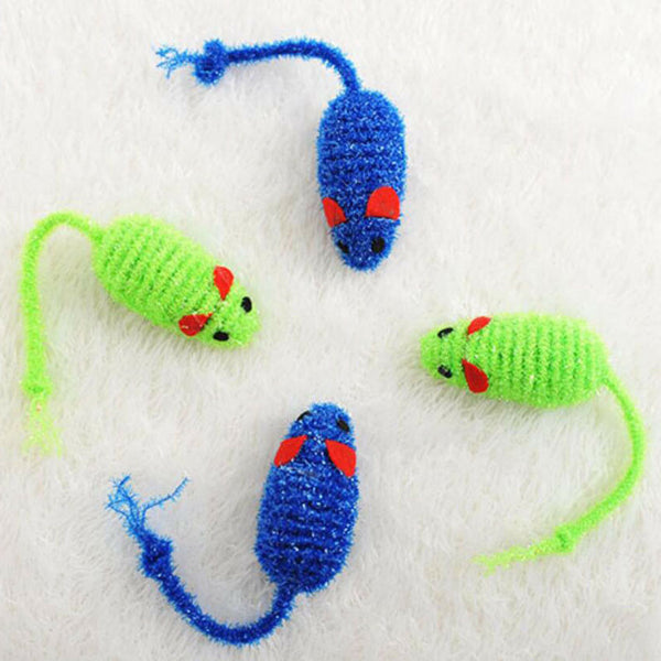 2Color Plush False Mouse Pet Cat Toys Mini Funny Playing Toys For Cats Training
