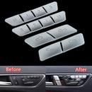 12Pcs Car Door Memory Seat Lock Unlock Adjust Switch Button Cover Trim Stic