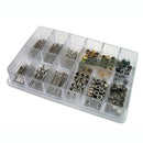 144 Pcs Watch Stem + Crown Parts Assortment Spare Parts Box Set
