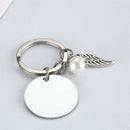 2Pcs 'Not Sisters by Blood but Sisters by Heart' Keyring Stainless Keychain