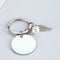 2Pcs 'Not Sisters by Blood but Sisters by Heart' Keyring Stainless Keychain