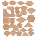 54 Pieces Assorted Acrylic Quilting Templates for DIY Quilter Patchwork Sewing