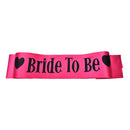1pcs Bride to Be Writing Satin Sash Decor Hens NigLJ Bachelorette Party LJ