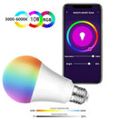 Wifi Smart LED Light Bulb 10W 1050LM RGBW Dimmable for Alexa/Google Home