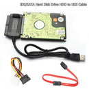 SATA/PATA/IDE Drive to USB 2.0 Adapter Converter Cable for 2.5/3.5 Hard Drive Hn