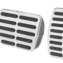 Chrome Pedal Pads Covers 2pcs Accelerator Brake Pedal Pads Covers Fit for VW