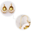 Hand Painted Enamel Glazed Broken Egg Shell Fashion Earring for Women with