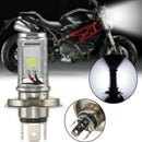 1PCS Motorcycle H4 COB LED Headlight Hi/Lo Beam Front Light Lamp Bulb White 3C