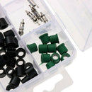 71 pcs/Set A/C Rubber Gasket AC Valve Core Remover Tool Assortment Kit F5L8