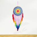 1pc Crochet Flower Dream Catcher Handmade Wind Chimes Hanging Pendant Decor