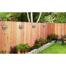 3x Solar Wall Lights Outdoor Wireless Led Lighting For Deck Fence Warm White