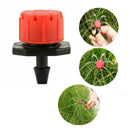 100Pcs Micro Drip Irrigation Watering Sprinklers Anti-clogging Garden J8L3