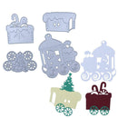 Christmas Train Group DIY Metal Stencil Scrapbook Embroidery Cutting  Die