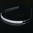 Bride/Bridesmaid/Girl 3-Row Floral Rhinestone Headband Tiara for Wedding/En