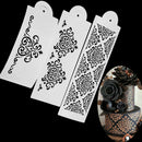 Lace Flower Cake Stencil Template Pastry Fondant Decorating Side Mold Bak YDK