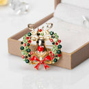 1X Fashion Personality Women's Christmas Brooches Pin Rhinestone Covered Sc