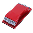Rectangle paper grit sandpaper holder hand sander red black P9N9