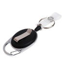 Fishing Zinger Retractor Key Ring Reel Holder Nylon Retractable Cable Back Clip