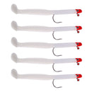 5x Lead Head jig Soft Fishing Lure Sinking Swimbait for Saltwater Freshwater