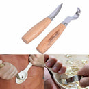 2Pcs/Set Stainless Steel Wood Carving Cutter Woodwork Sculptural DIY Tool Se Hn