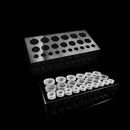 Large Stainless Steel Tattoo Ink Cup Holder For 22 caps Stand Machine Supply OZ