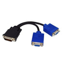 Dms-59 Pin Male To Dual Vga Female Y Splitter Adapter Cable Y2V6