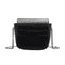 Casual Crocodile Leather Crossbody Bag Women Chain Shoulder Handbag (Black)