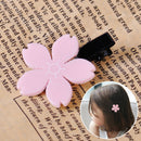 2X Sweet Pink Sakura Flower Hairpin Hair Clip Accessory Headdress Baby Girl Gift