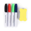 5Pcs/set Newest Whiteboard Pen Erasable Dry White Board Markers Black Ink 3c