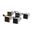 AC12-500V Voltmeter 22 MM Square Panel Digital LED Voltage Meter Indicate Light