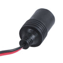Car Charger Power Cigarette Lighter Female Socket Black w 26cm Cable