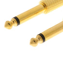 2Pcs 6.35mm 1/4" Mono Jack to RCA Plug Audio Adapter Converter Connector