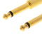 2Pcs 6.35mm 1/4" Mono Jack to RCA Plug Audio Adapter Converter Connector