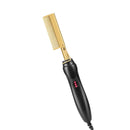 Hot Comb Electric Hair Straightener Heating Comb AntiScald Beard Straightener-US