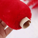 3Pcs/set Winter red soft warm plush car steering wheel cover handbrake covers BX