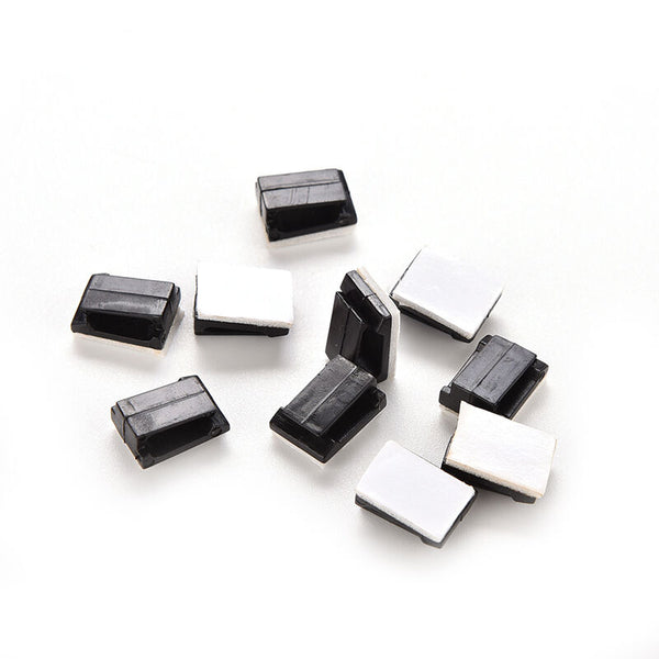 20PC Car Drop Adhesive Clamp Wire Cord Clip Cable Holder Tie Clips Organizer