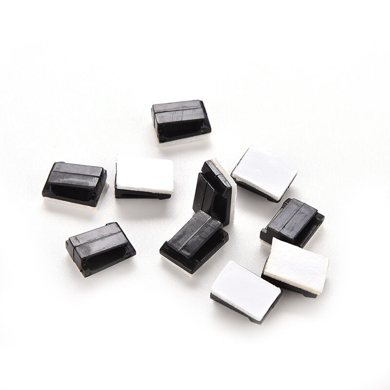 20PC Car Drop Adhesive Clamp Wire Cord Clip Cable Holder Tie Clips Organizer