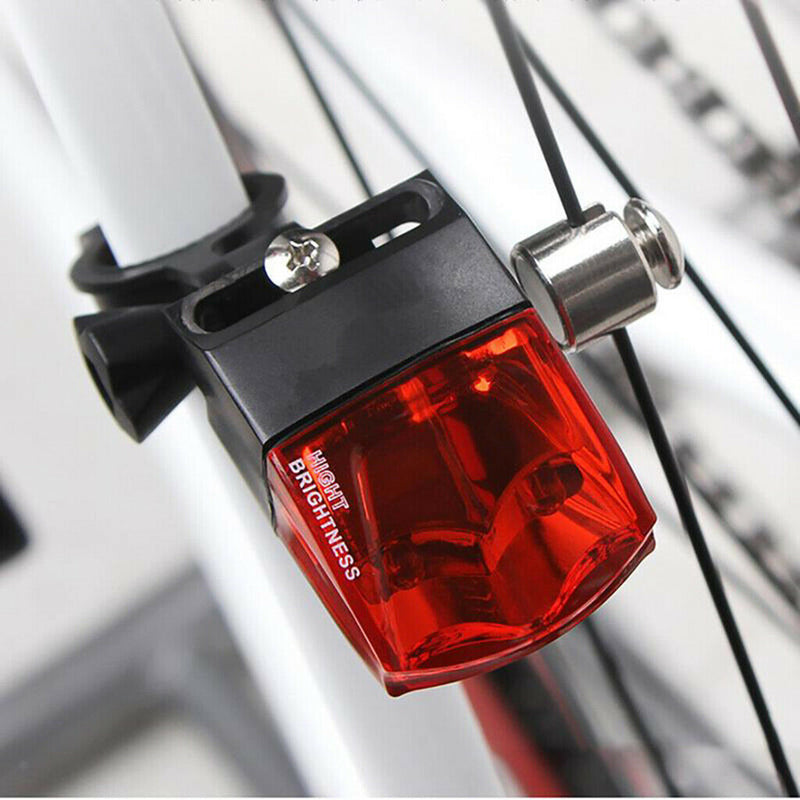 2Pcs Waterproof Self-Powered Bicycle Bike Taillight LED Rear Light Cycling