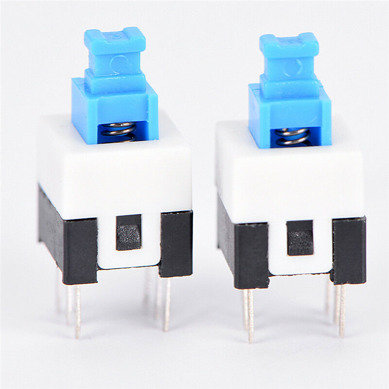 20pcs 7*7mm PCB 6 Pin Push Tactile Power Micro Switch Self Lock On/Off FT