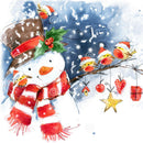 5D DIY Full Drill Diamond Painting Christmas Snowman Cross Stitch (B1463)