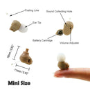 1.2V Universal Invisible Mini Hearing Aid Earphone Sound Amplifier 400-4500MHz#