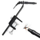 1Pcs Matte Black Iron Rotary C-Clamp Fly Tying Vise Fly Tying Fishing Begin
