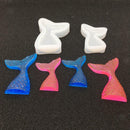 2 Pcs Silicone Fishtail Cake Mold Cupcake Candy Chocolate Cookie Baking Mold
